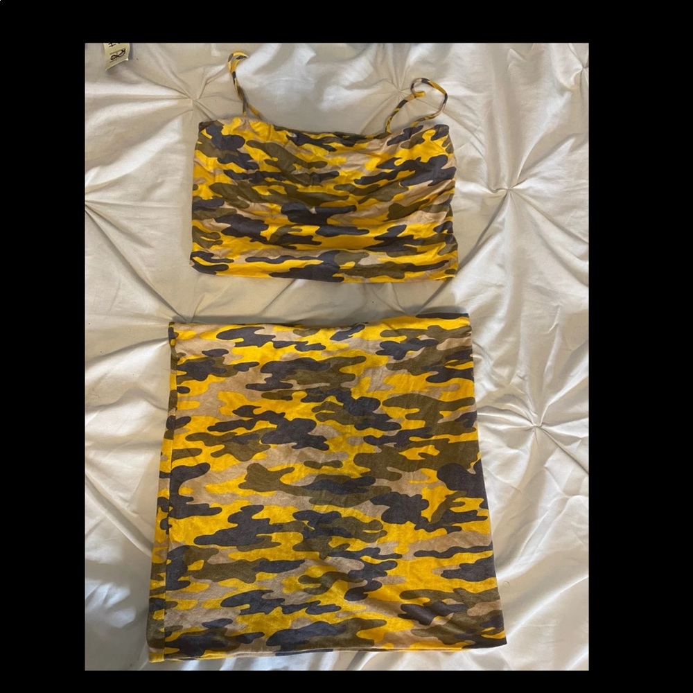 Camo 2 Piece (tube top and skirt)